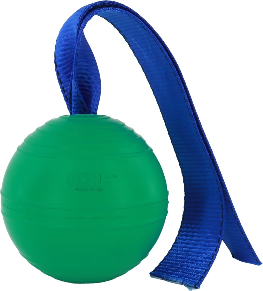PetKORE KOREflex Tough Ball & Tail Toy, Green 4.75-in - San Diego Saddlery