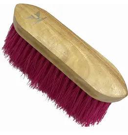 Tuffrider Dandy Brush Long Hair with Wooden Back Neon Pink