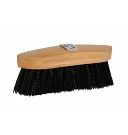 LÉTTIA Plastic Bristle Dandy Brush Wood Back Black