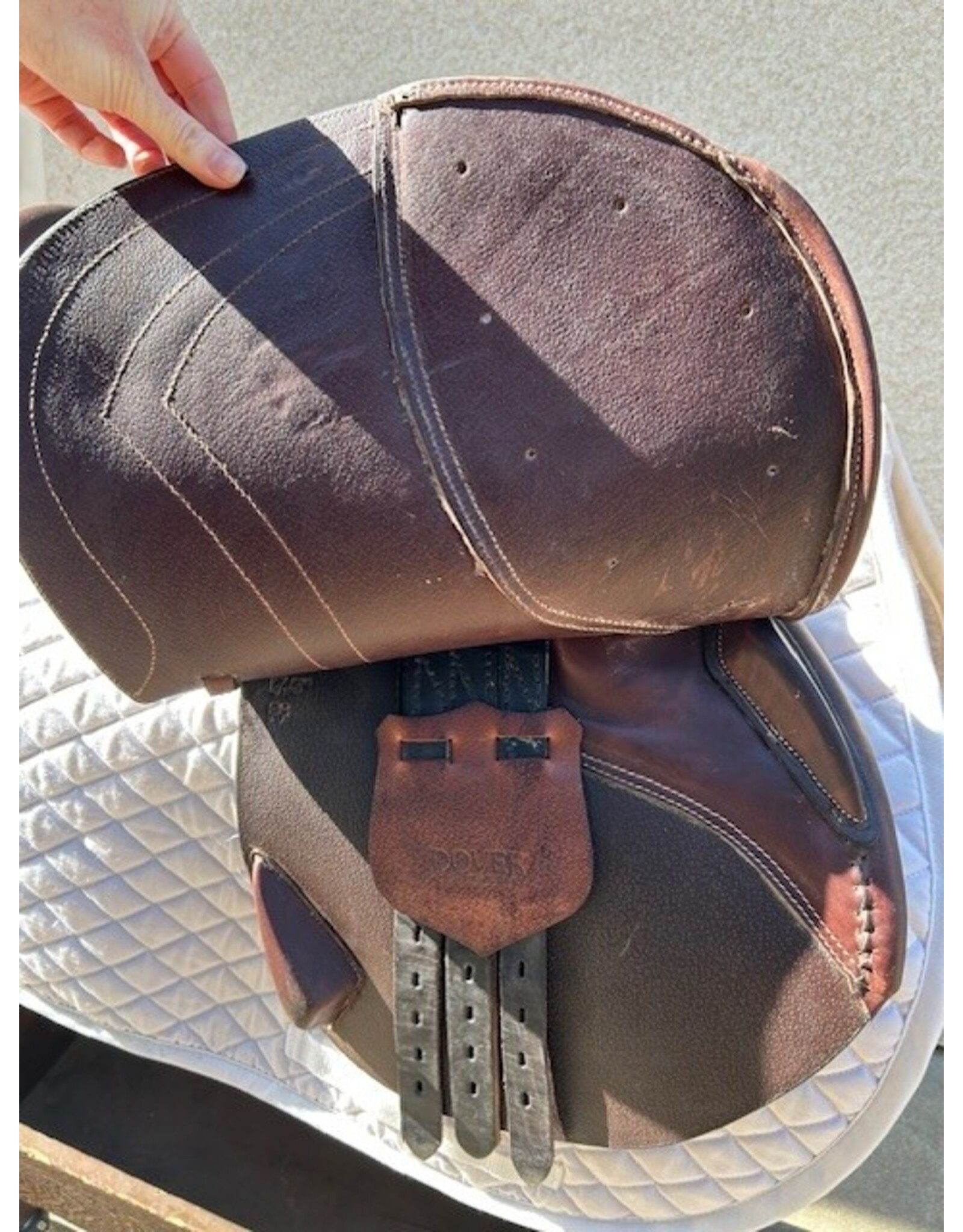 Dover Circuit Close Contact Saddle 17.5". Med. tree