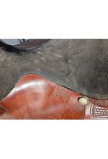 2002 TexTan Trail Saddle 16"  FQHB 7" Gullet