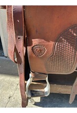 2002 TexTan Trail Saddle 16"  FQHB 7" Gullet