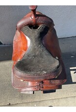 2002 TexTan Trail Saddle 16"  FQHB 7" Gullet