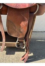 2002 TexTan Trail Saddle 16"  FQHB 7" Gullet