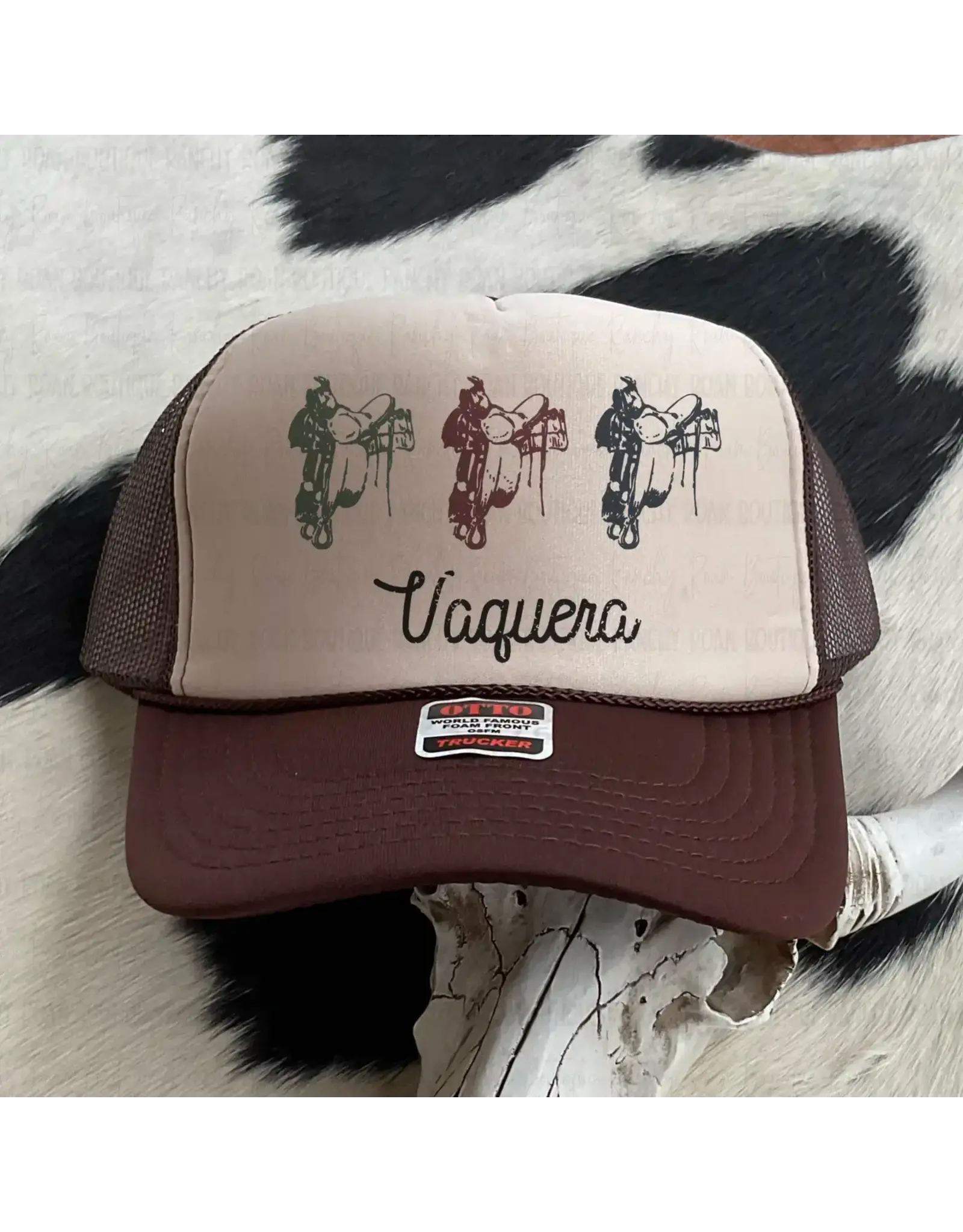 Ranchy Roan Vaquera Saddle Western Foam Trucker Hat
