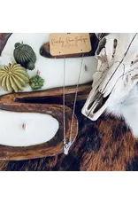 Ranchy Roan Western Horse Head Pendant Necklace with Turquoise