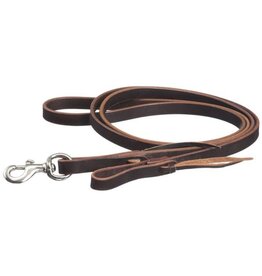 Tough 1 Latigo Leather Roping Reins with Tie Ends