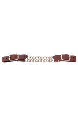 Royal King Leather Curb Strap with Double Chain Medium Oil