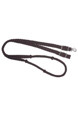 Tough 1 Deluxe Knotted Cord Roping Reins with Snap 8'