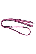 Tough 1 Deluxe Knotted Cord Roping Reins with Snap 8'