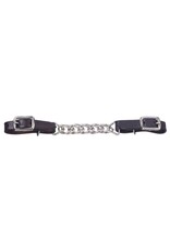 Royal King Flat Chain Leather Curb Chain Dark Oil