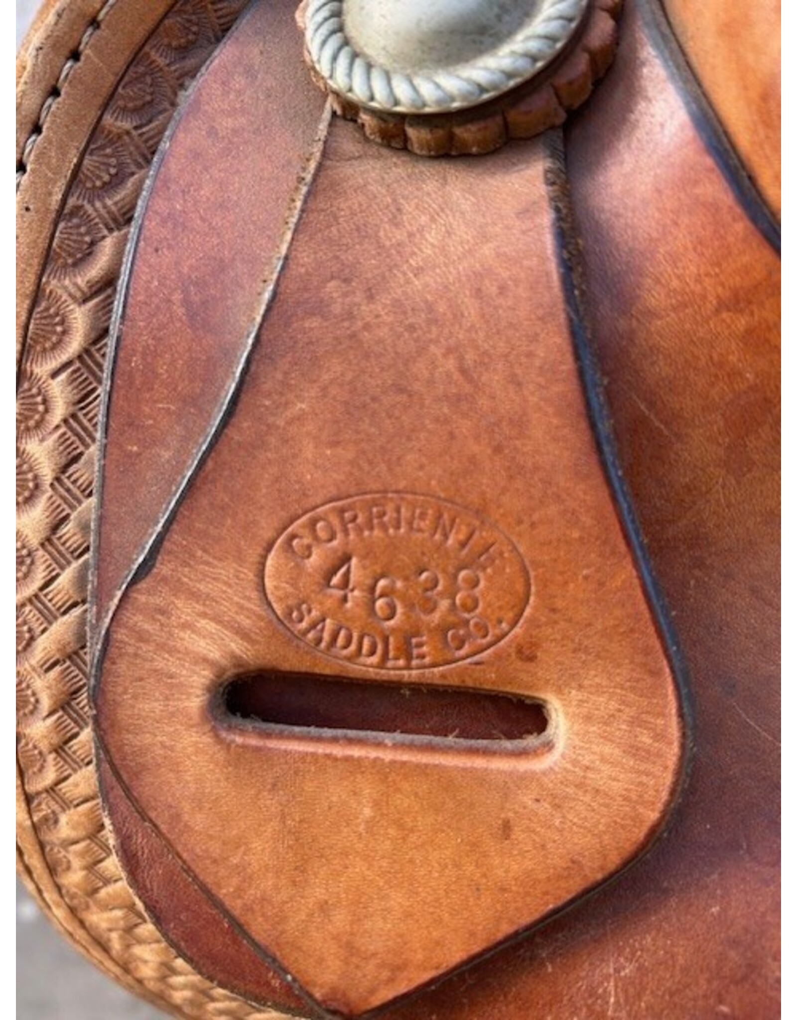 Corriente Barrel Saddle 16" Seat Full Quarter Horse Bars