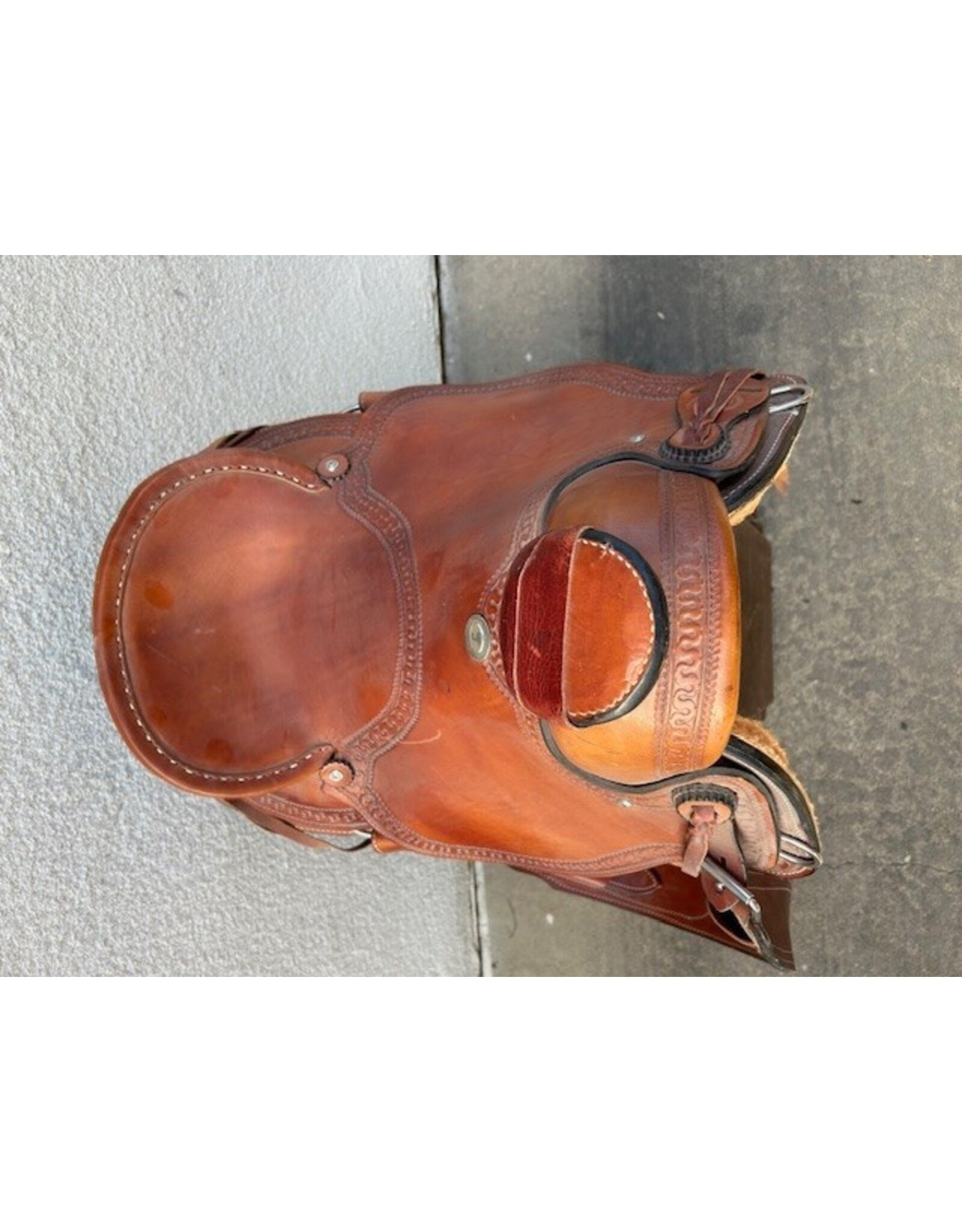 Dr. J Wade Tree Roper Saddle 16" Full Quarter Horse Bars