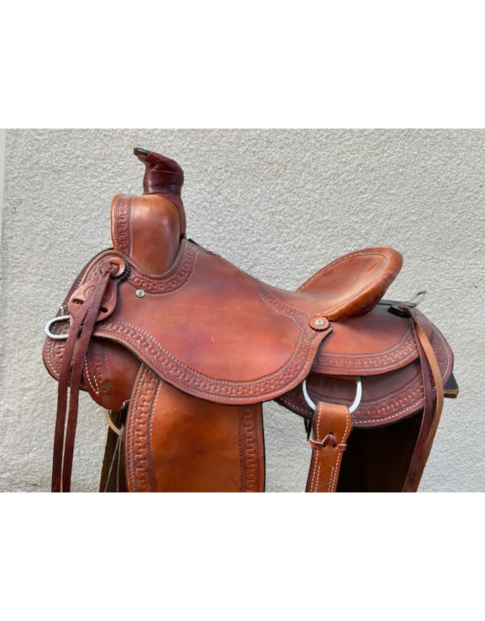 Dr. J Wade Tree Roper Saddle 16" Full Quarter Horse Bars