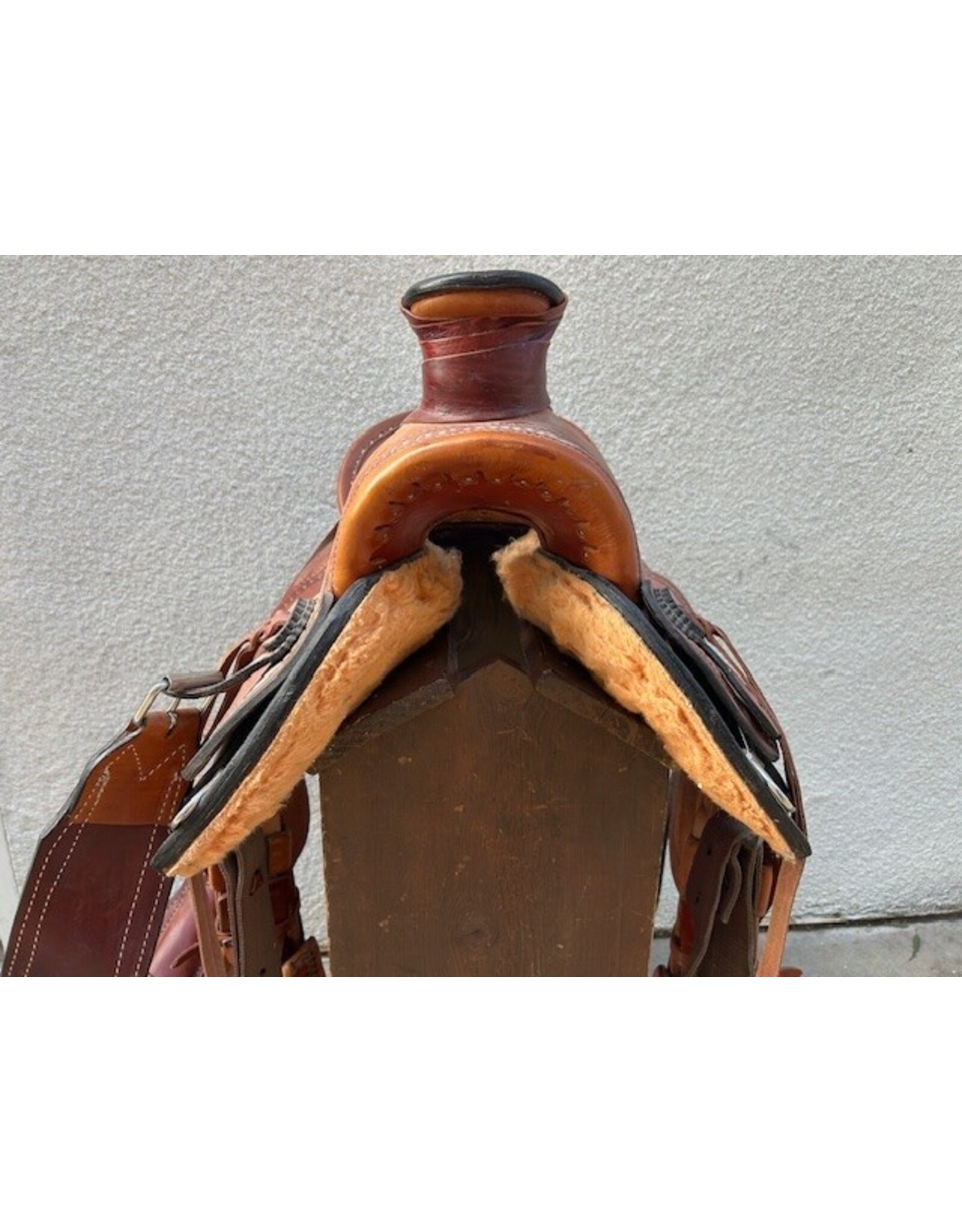 Dr. J Wade Tree Roper Saddle 16" Full Quarter Horse Bars