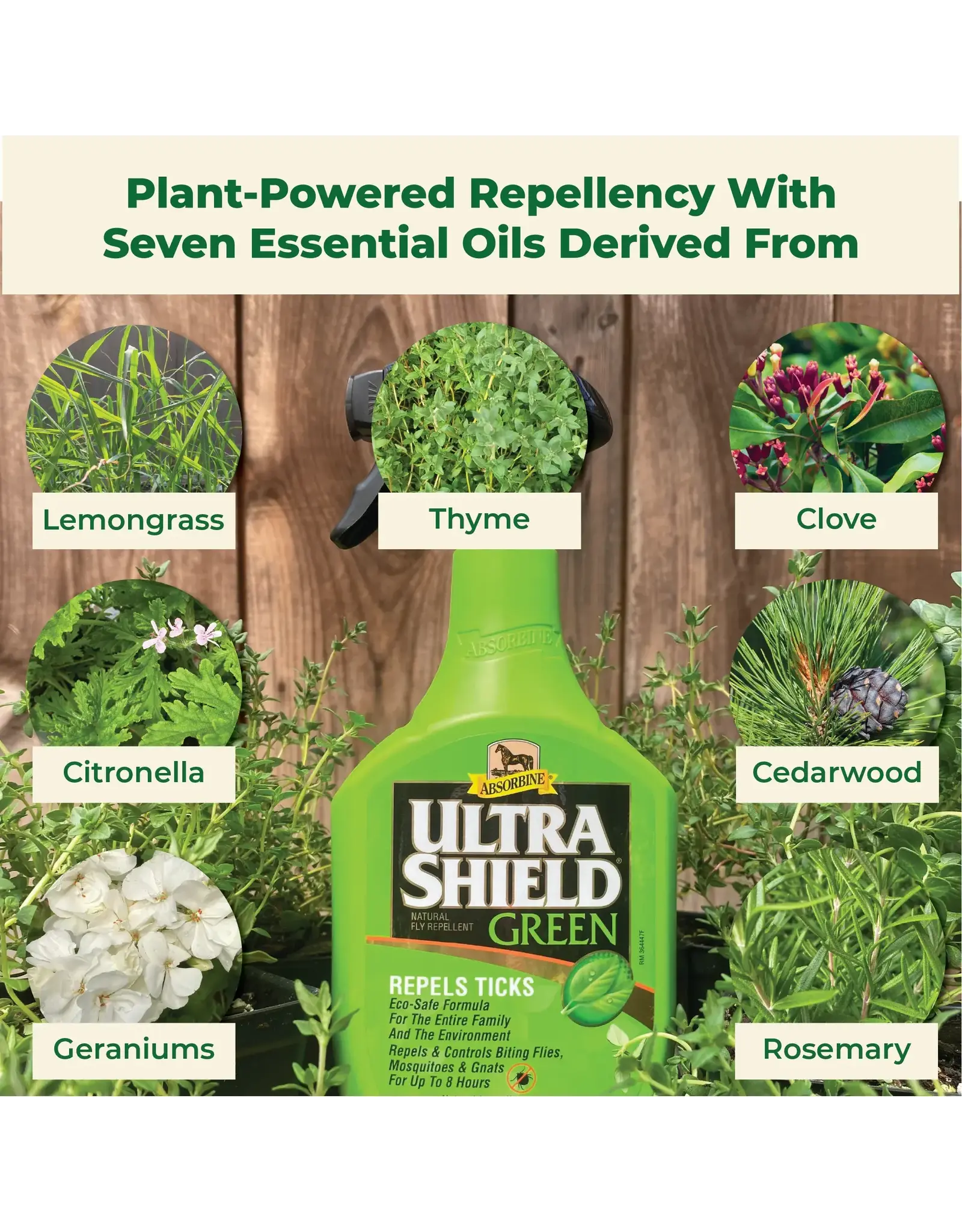 Manna Pro Fly Spray  Nature's Force Natural Repellant Quart