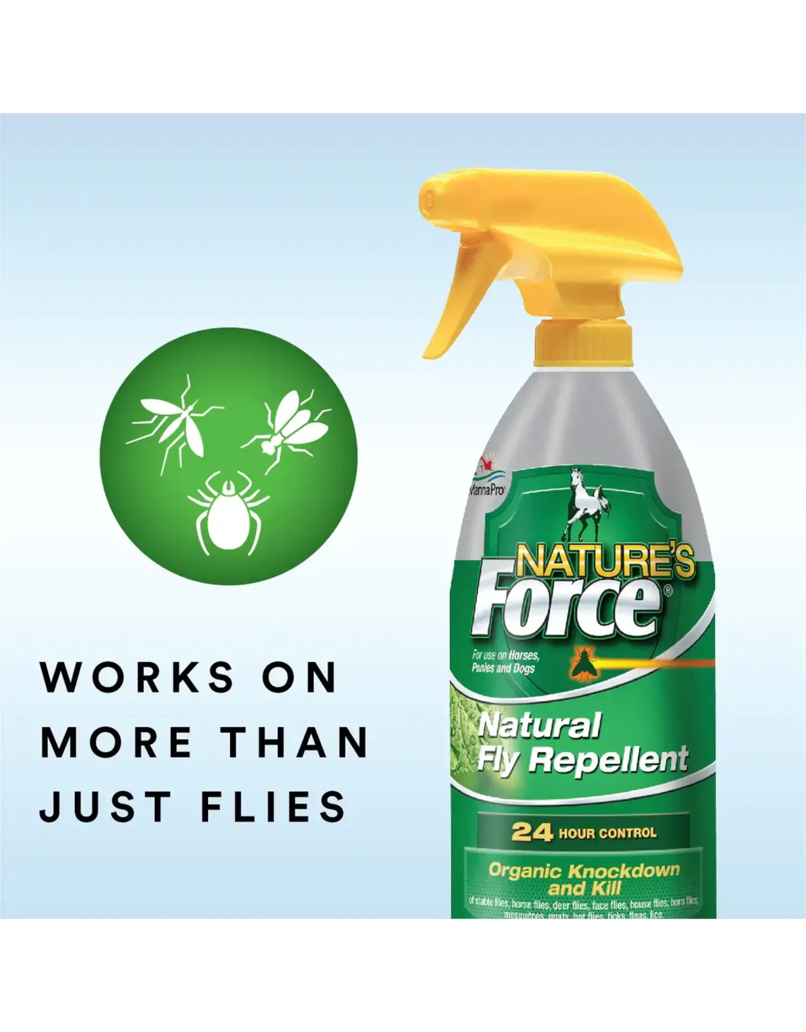 Manna Pro Fly Spray  Nature's Force Natural Repellant Quart