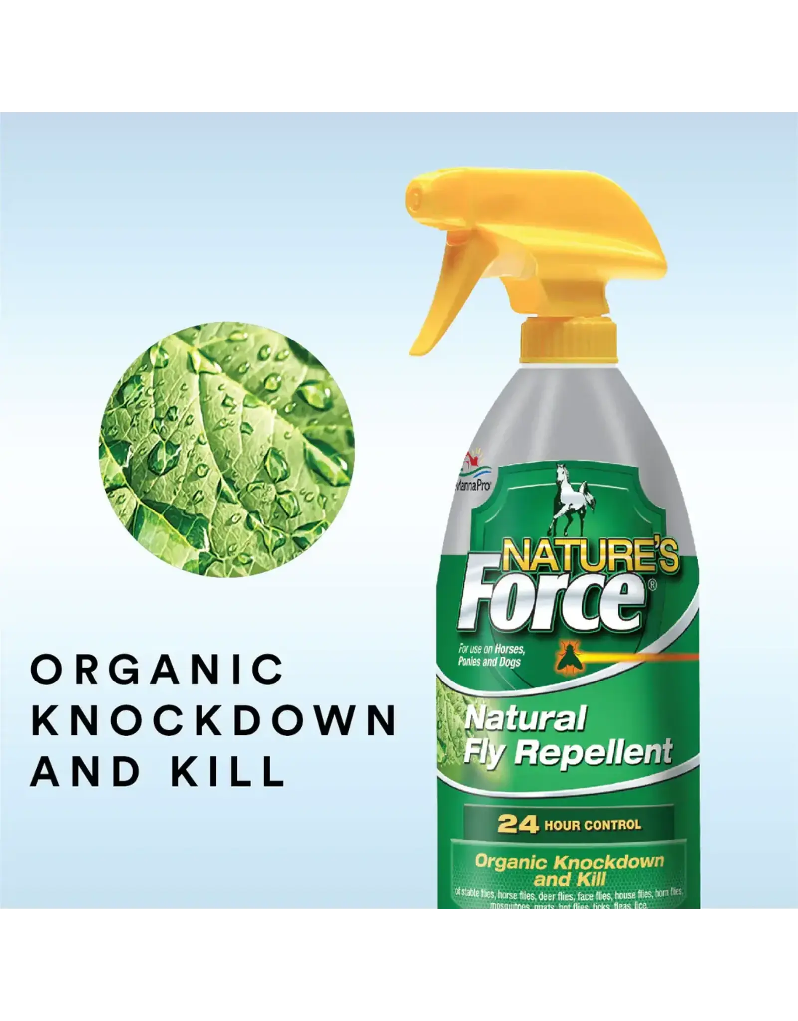 Manna Pro Fly Spray  Nature's Force Natural Repellant Quart