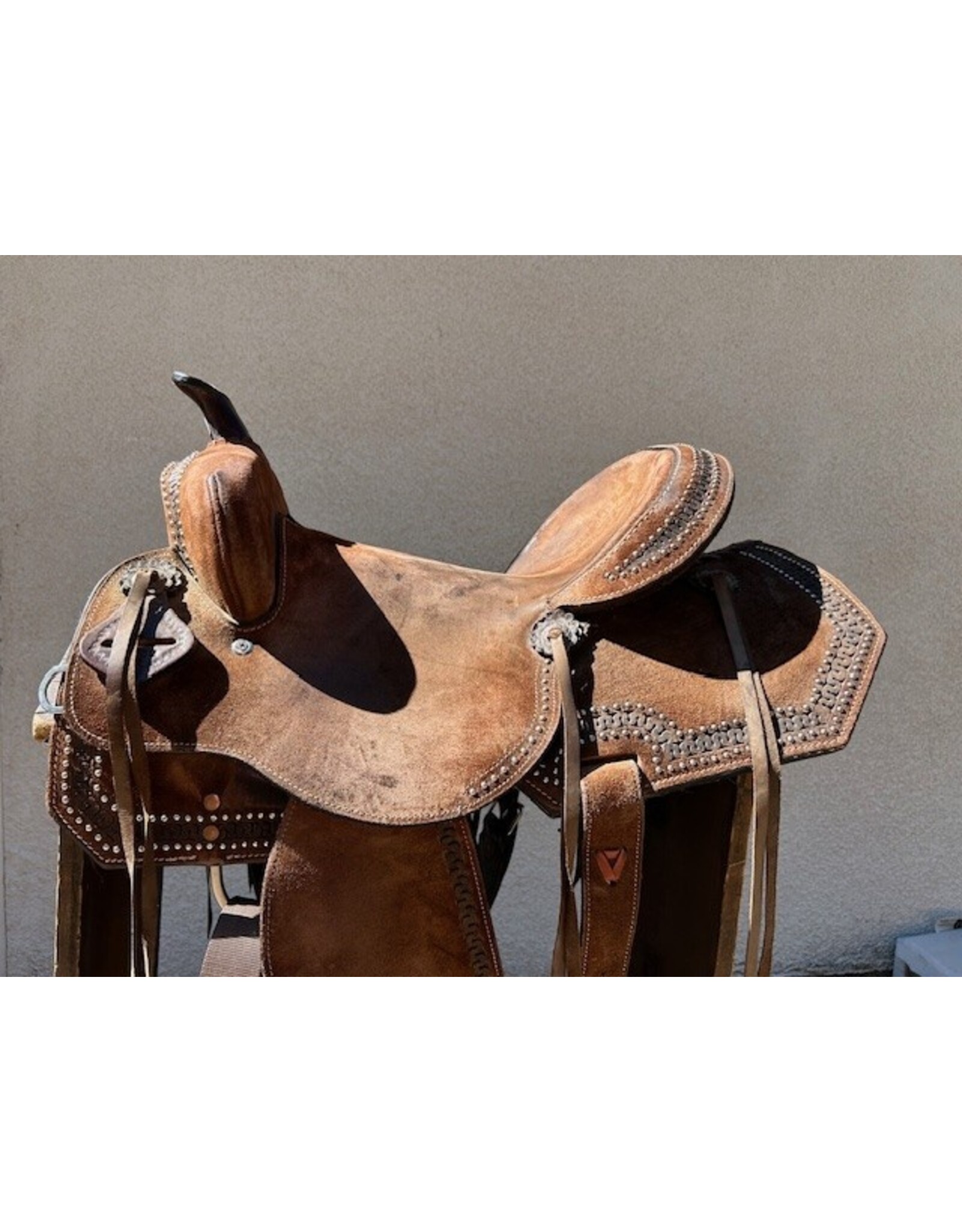 Western Barrel Saddle 16" Seat Full Quarter Horse Bars
