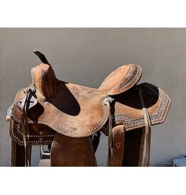 Western Barrel Saddle 16" Seat Full Quarter Horse Bars