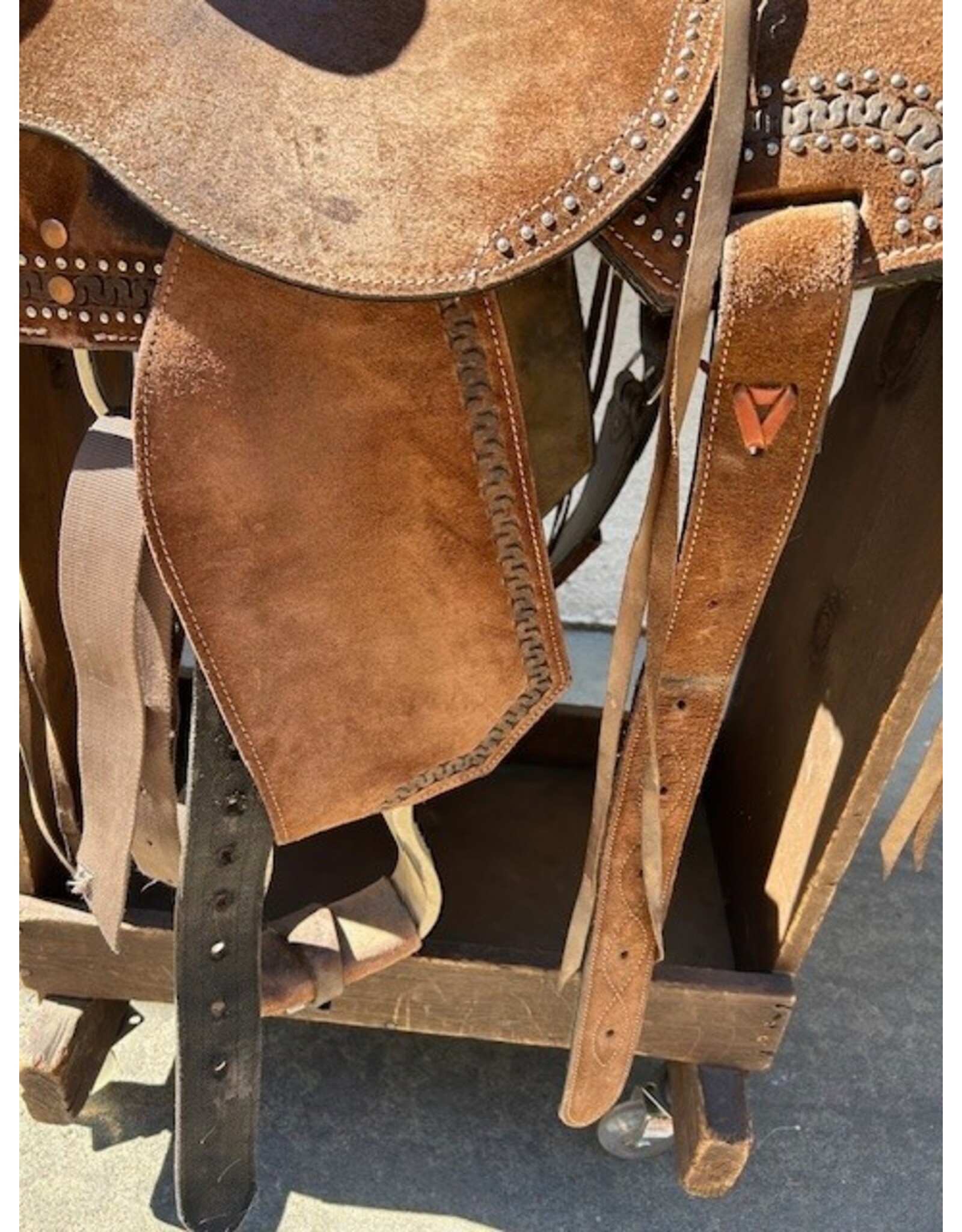 Western Barrel Saddle 16" Seat Full Quarter Horse Bars