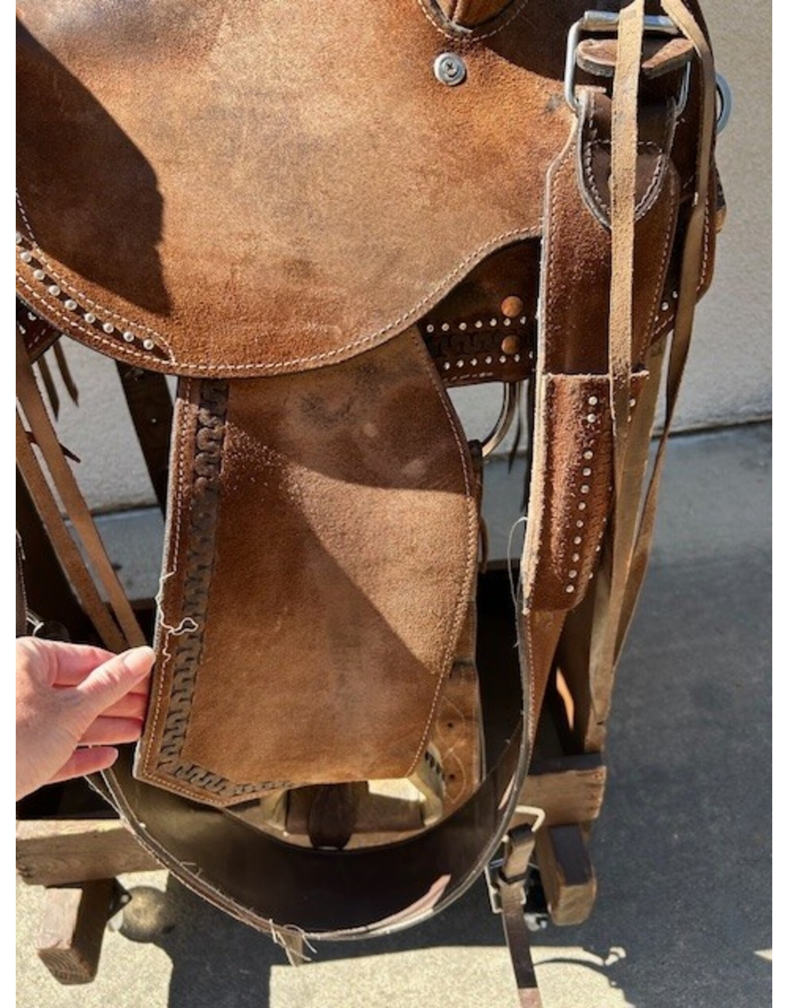 Western Barrel Saddle 16" Seat Full Quarter Horse Bars