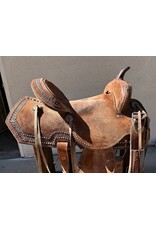 Western Barrel Saddle 16" Seat Full Quarter Horse Bars