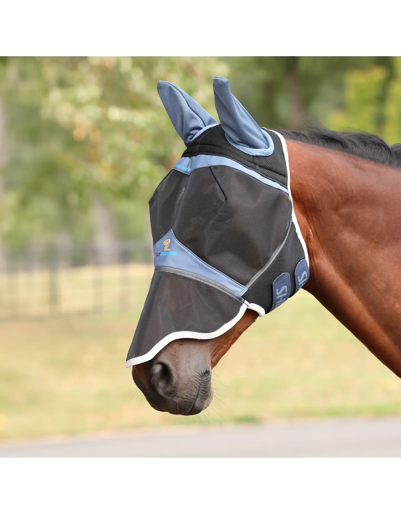 FlyGuard FlyGuard Pro Air Motion Fly Mask with Ears & Nose Airforce Blue