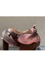 Western Trail Saddle with Tooling 15" Seat 7" Fullet