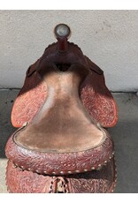 Western Trail Saddle with Tooling 15" Seat 7" Fullet