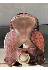 Western Trail Saddle with Tooling 15" Seat 7" Fullet