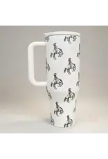 Buckin' Bronco Western Tumbler (40 oz)