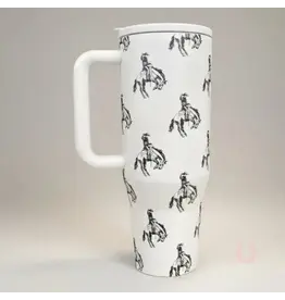 Buckin' Bronco Western Tumbler (40 oz)