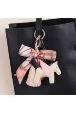 Guardian Angel Horse Bag Charm (Pink)