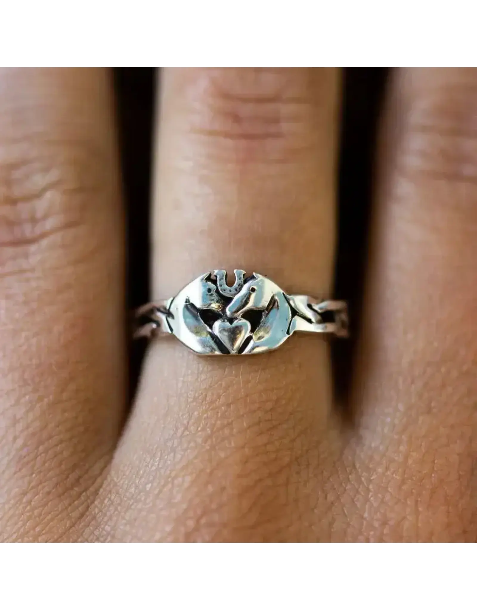 Horse Claddagh Ring