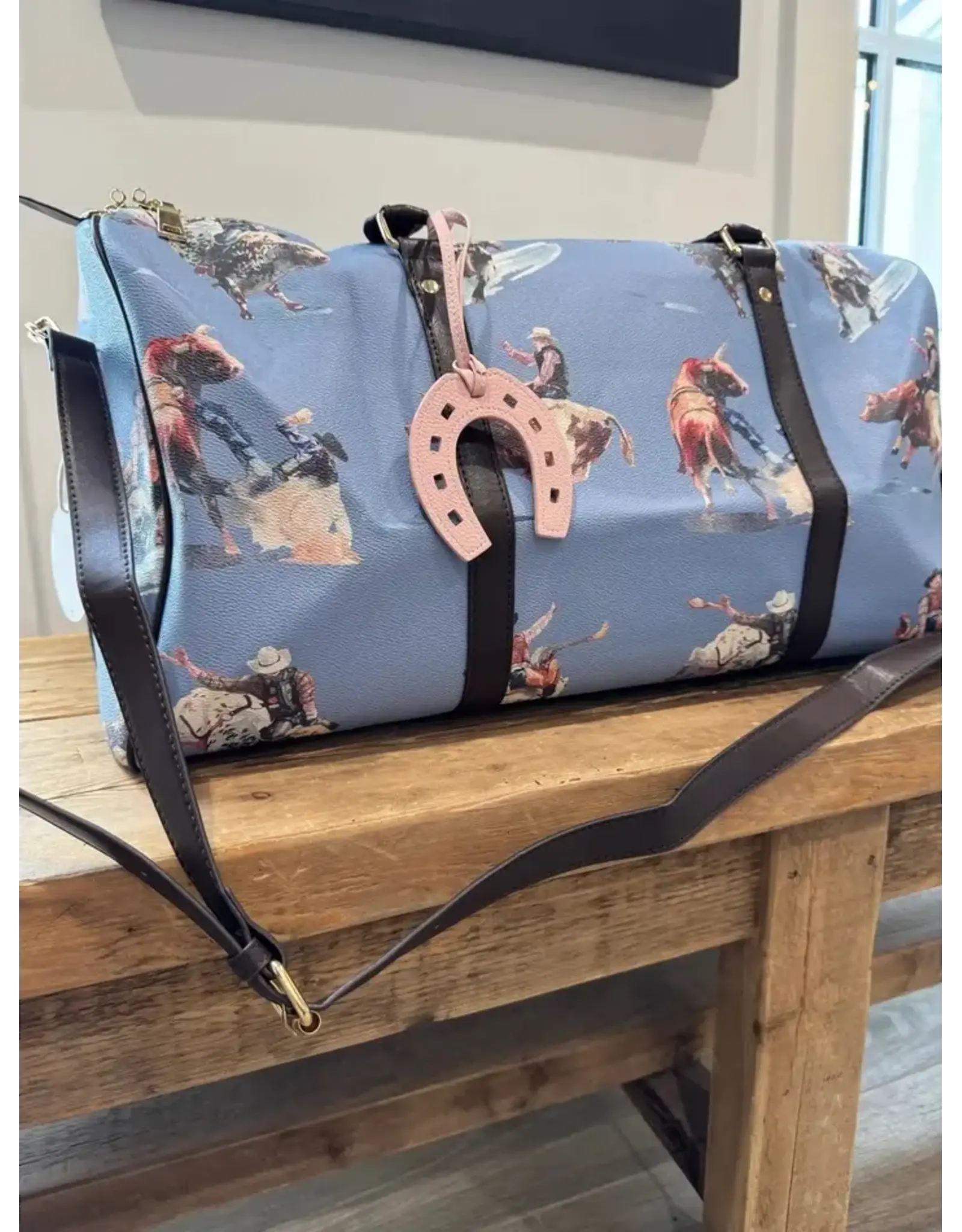 Lucky Pink Horseshoe Bag Charm