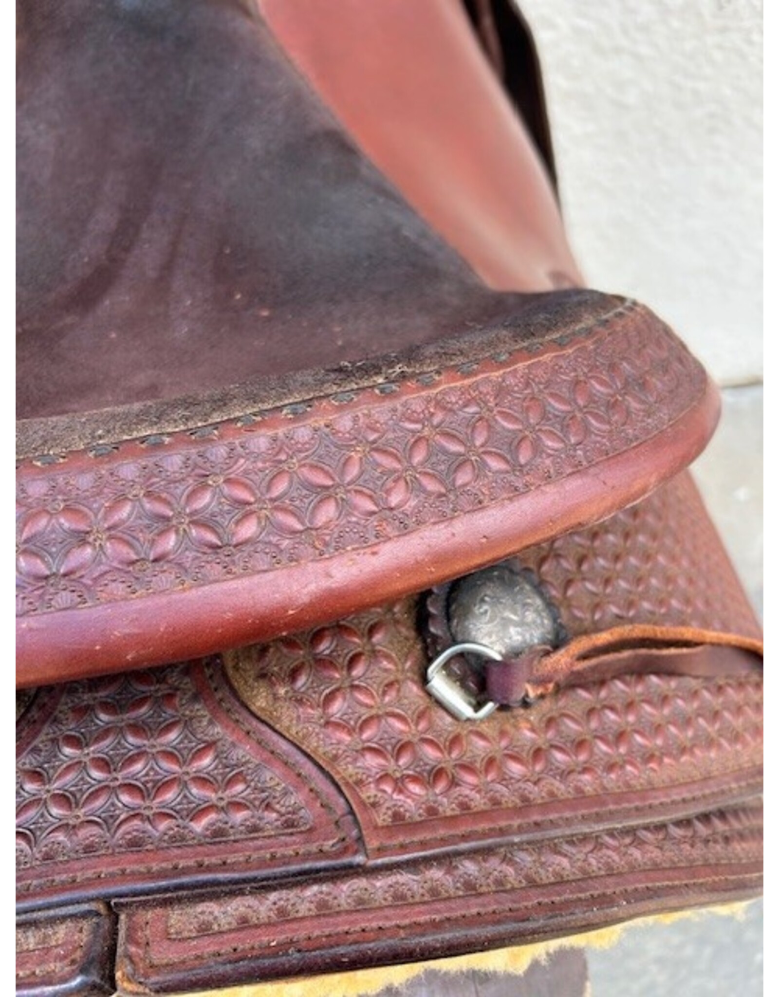 15" About The Horse Black Rhino Trail Saddle 7.5" Gullet