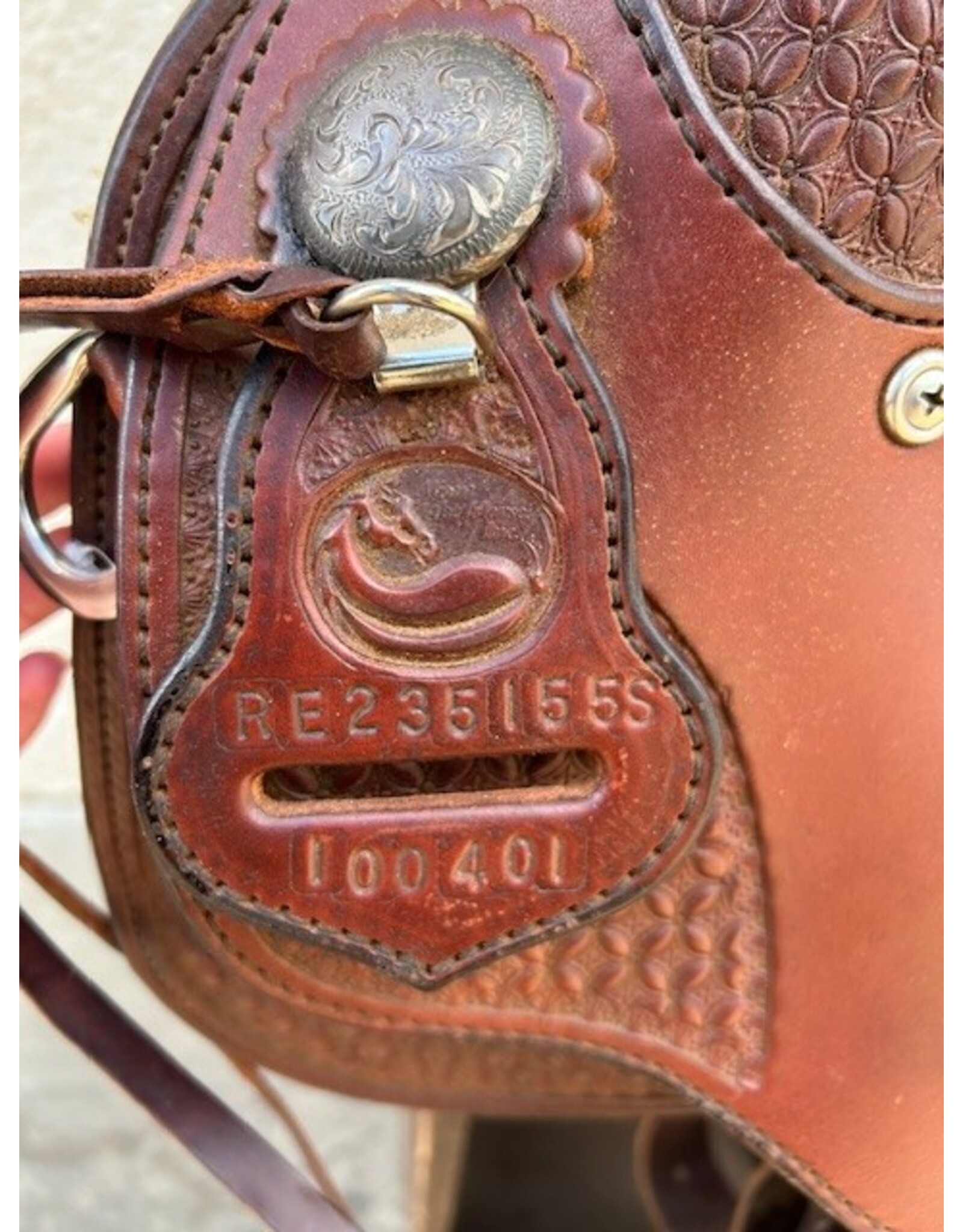 15" About The Horse Black Rhino Trail Saddle 7.5" Gullet