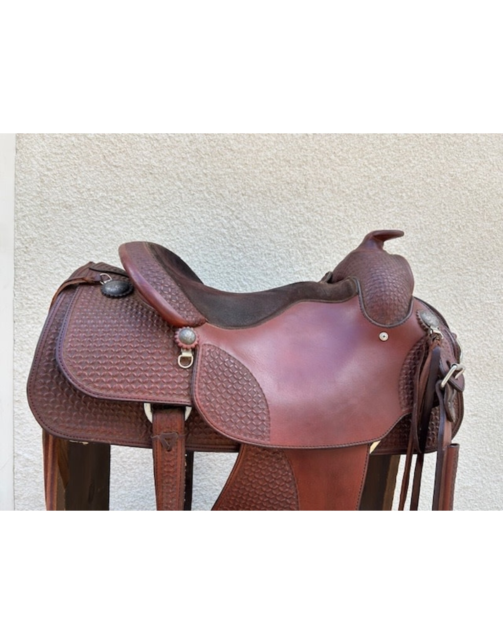 15" About The Horse Black Rhino Trail Saddle 7.5" Gullet