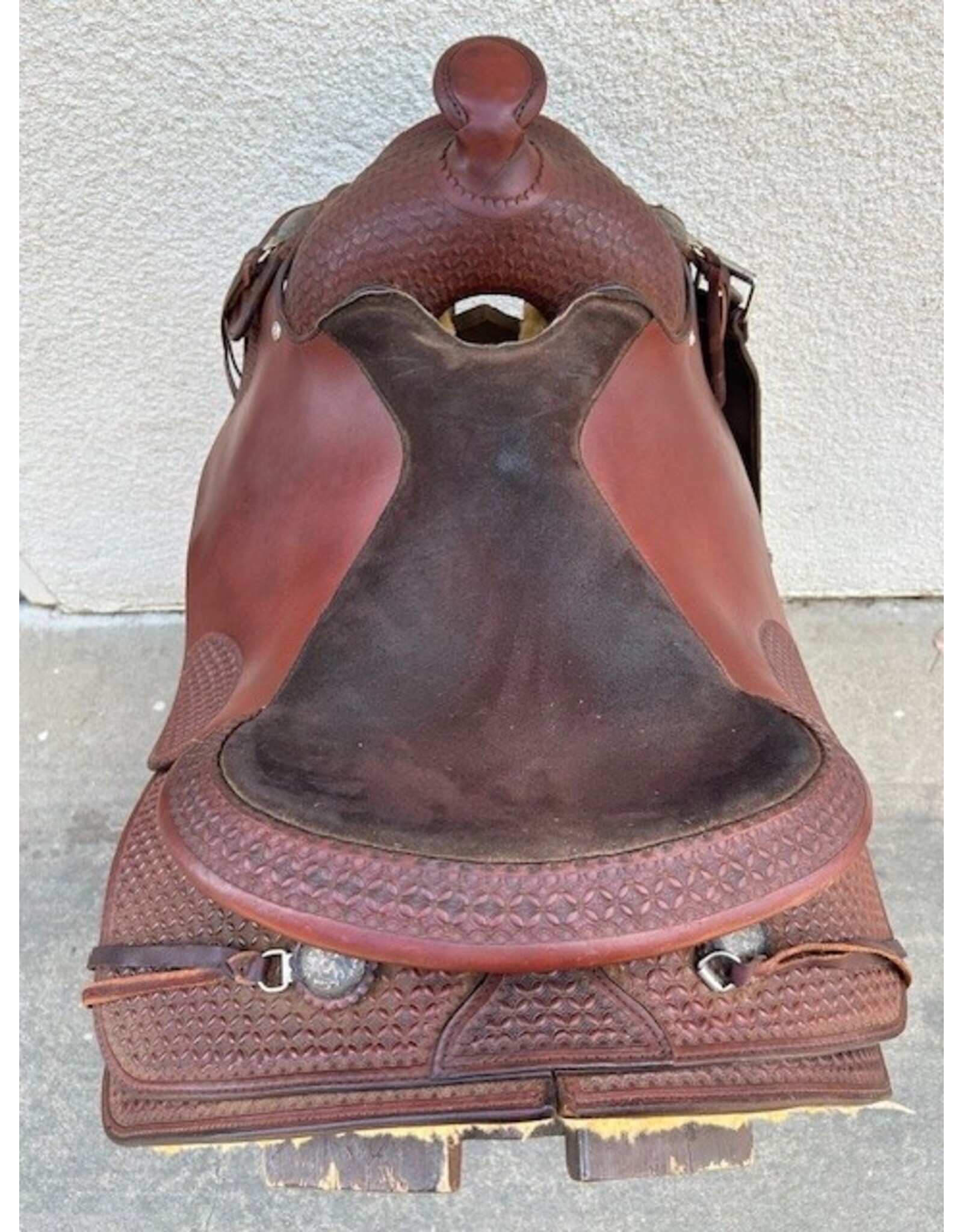 15" About The Horse Black Rhino Trail Saddle 7.5" Gullet