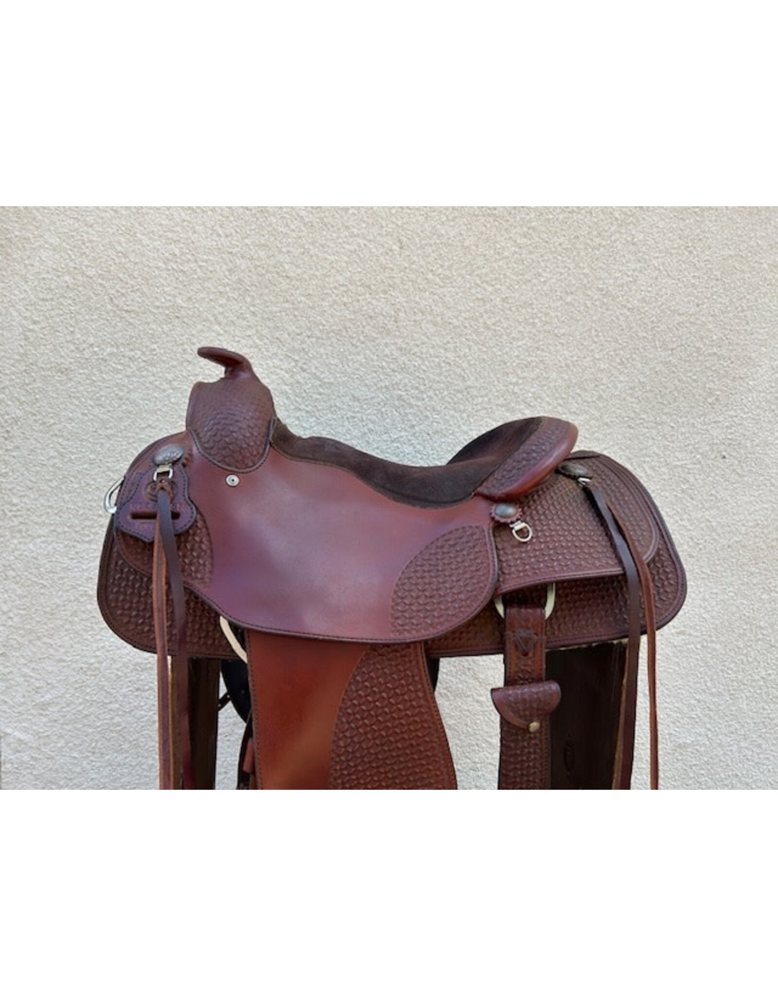 15" About The Horse Black Rhino Trail Saddle 7.5" Gullet