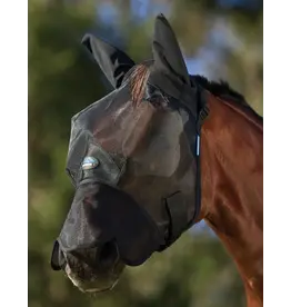 Weatherbeeta ComFiTec Insect Guard Fly Mask With Ears & Nose Black