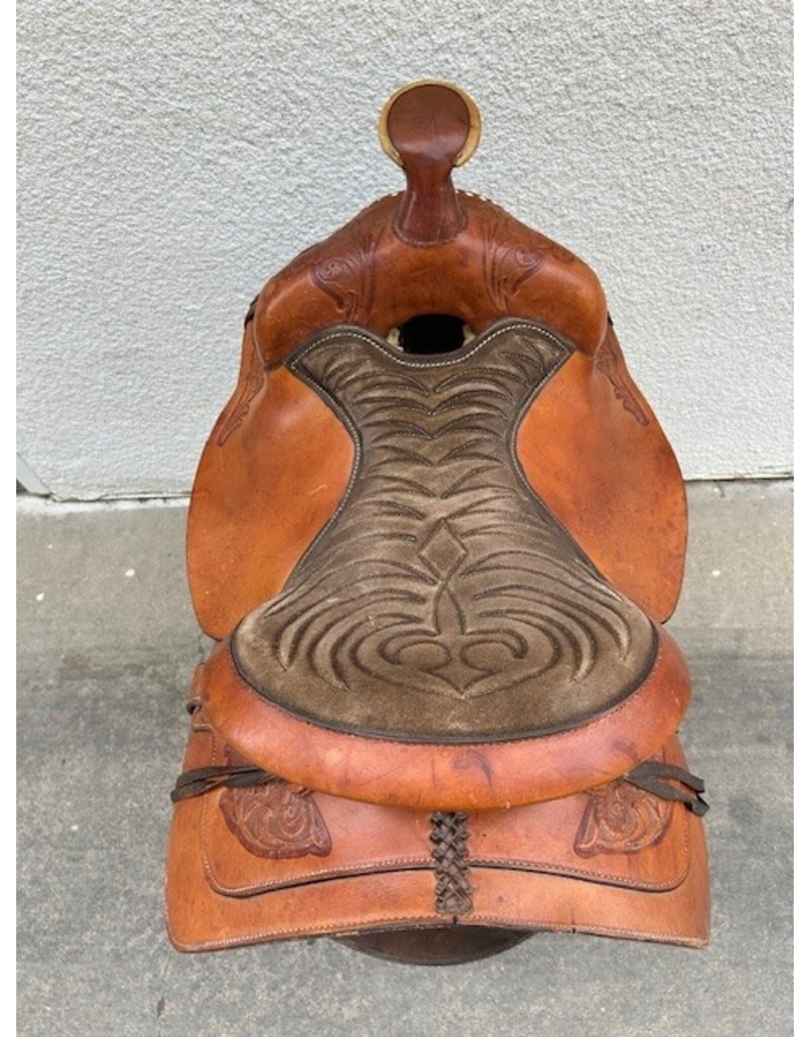 Tex Tan Genuine Balanced Ride 15.5" Seat, FQHB
