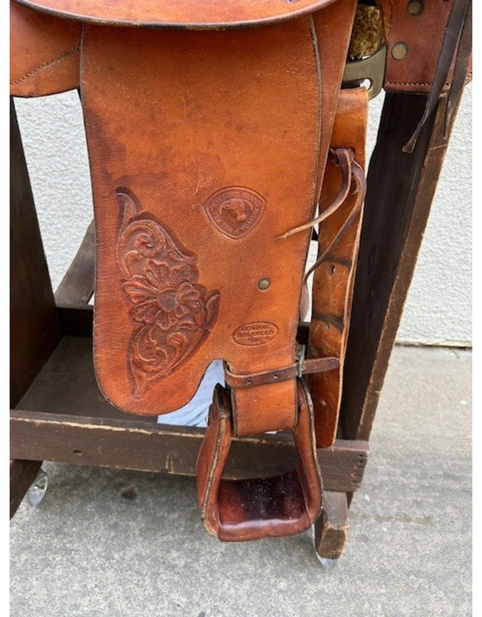 Tex Tan Genuine Balanced Ride 15.5" Seat, FQHB