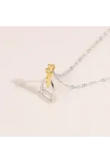 Westrian English Saddle Stirrup Iron Sterling Silver Necklace