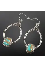 Westrian Earrings Turquoise Royston Bosal with Turquoise