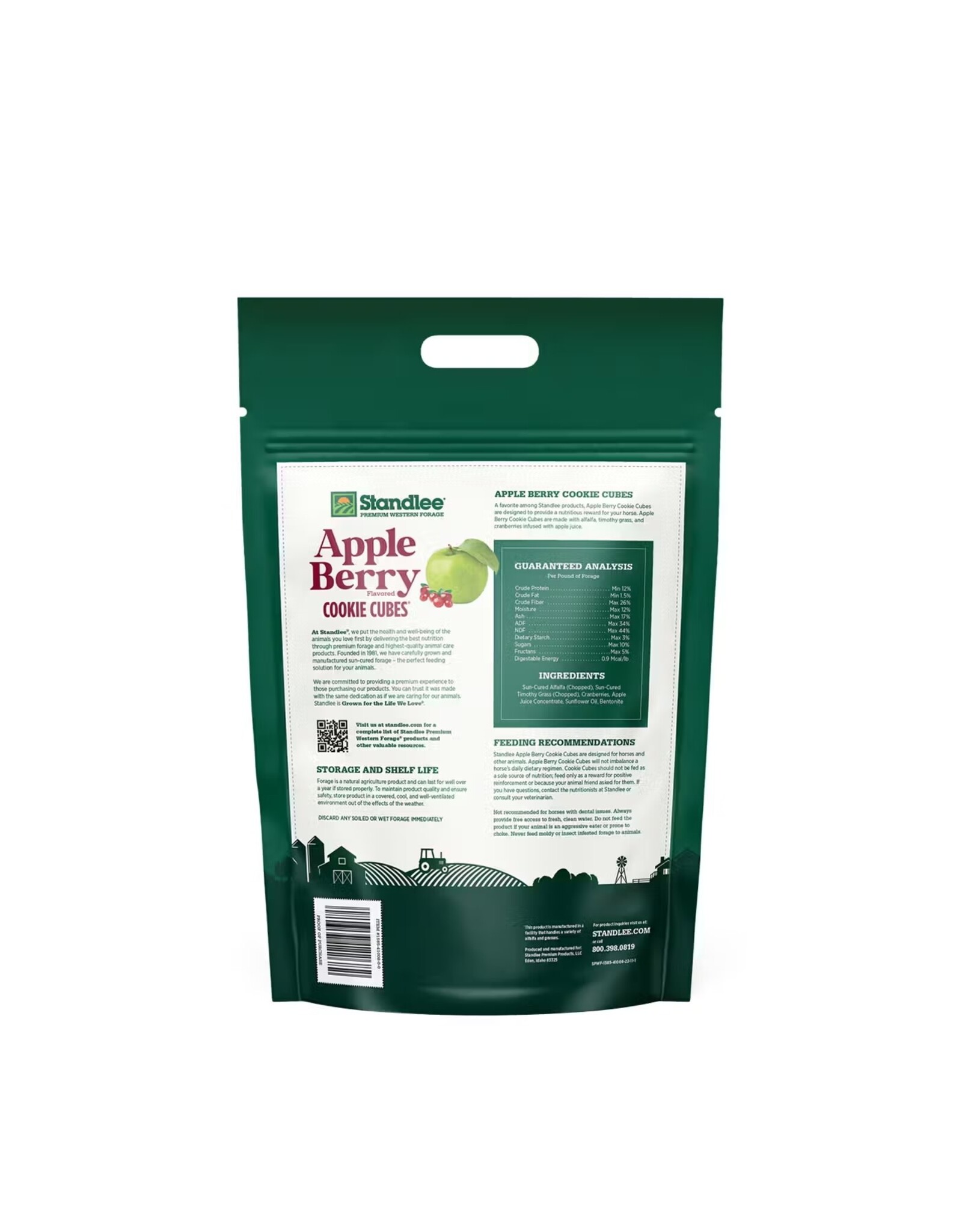 Standlee Apple Berry Cookie Cubes Grain Free Treats .5lb