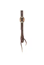 Weaver Latigo Western Headstall Classic Browband Burgandy