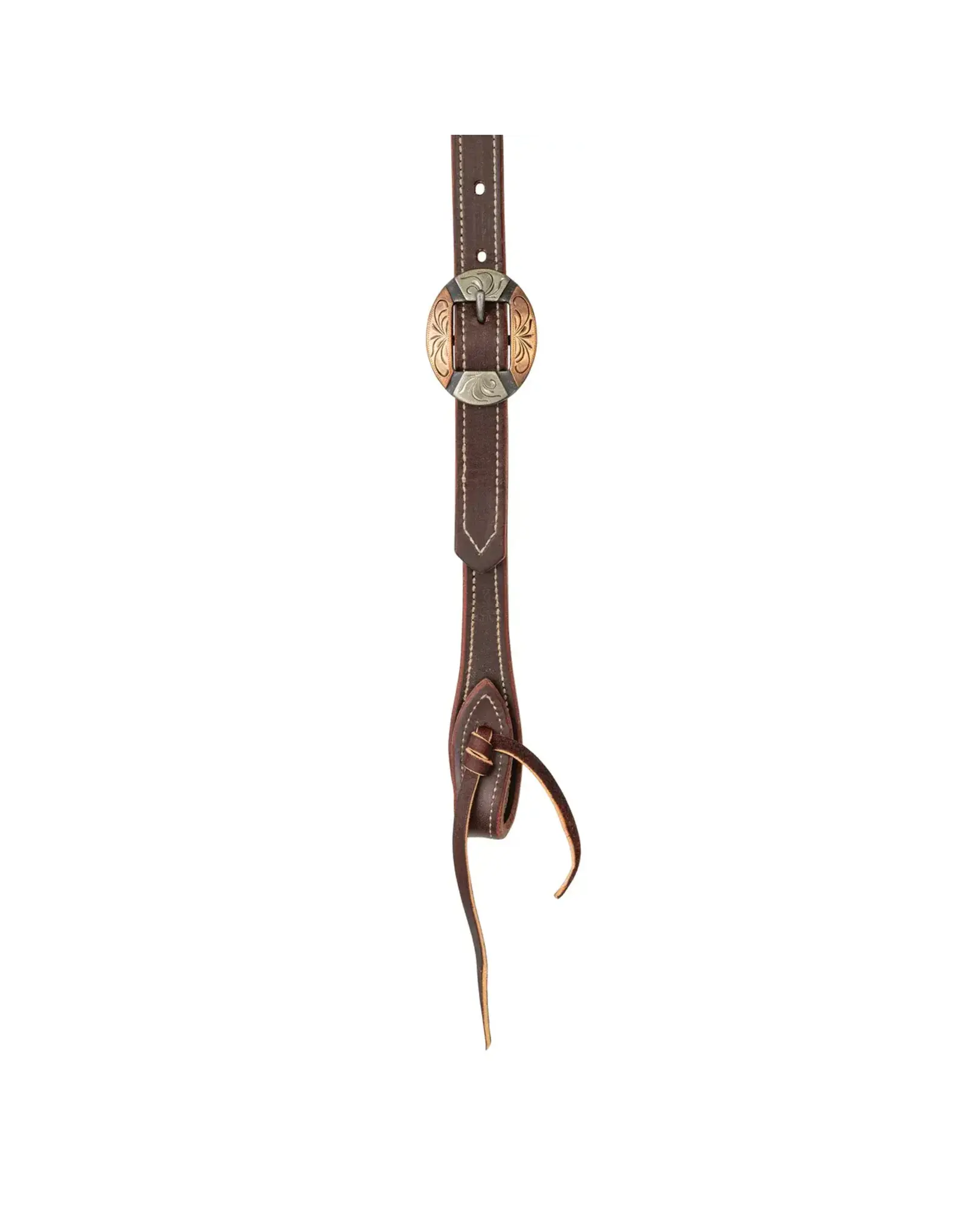 Weaver Latigo Western Headstall Classic Browband Burgandy