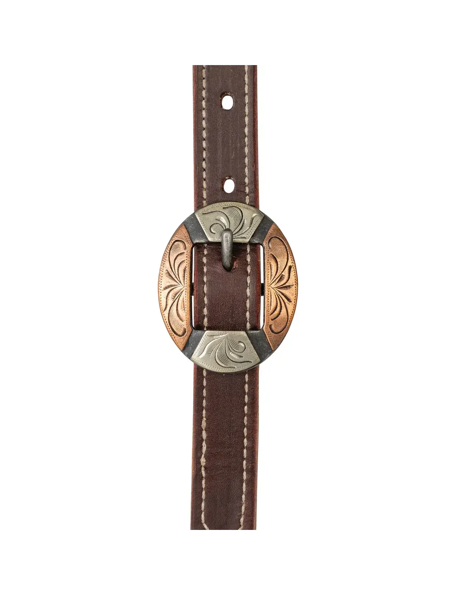 Weaver Latigo Western Headstall Classic Browband Burgandy